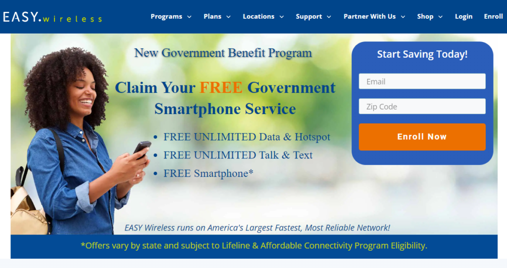 check if you qualify for Easy Wireless Free Tablet program